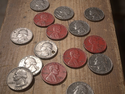 Painted Quarters Reveal Hidden Stories in US Coin Circulation Currency Information