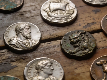 Ancient coins show the Odyssey's grip on currency Currency Information