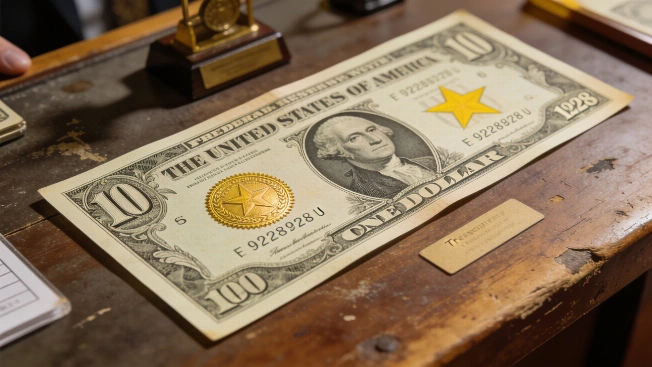 Rare 1928 Ten Dollar Gold Certificate Star Note Sets Auction Benchmark Currency Information