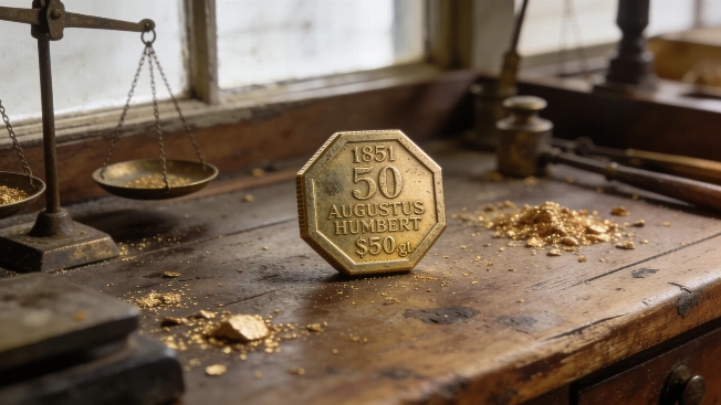 How the 1851 Humbert $50 Slug Shaped California's Gold Economy Currency Information